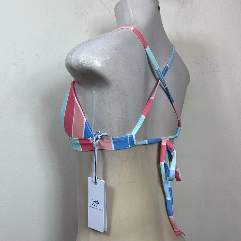 (L1) SOUTHERN TIDE, Colorful Striped Bikini Top, sizes S, XS - Picture 3 of 10